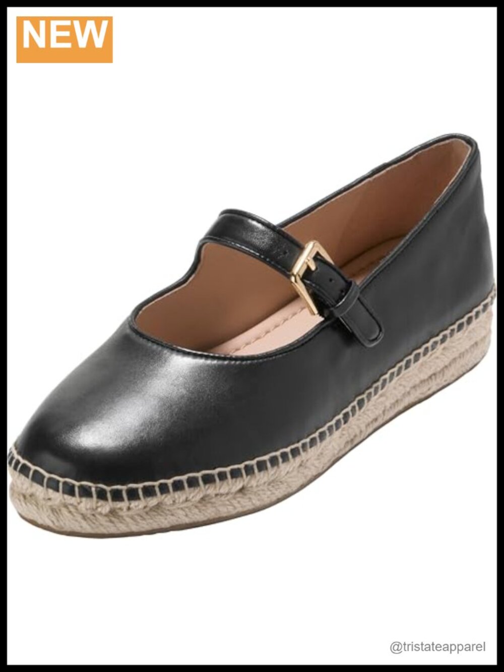 Leather Mary Jane Ballet Flats with Cloudfeel Technology